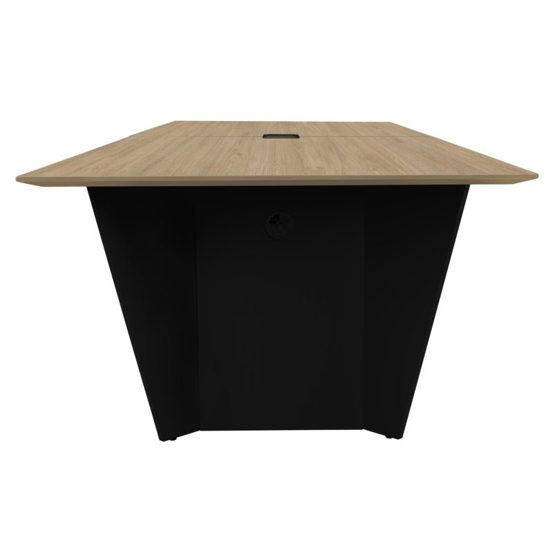 Regency Array 96"L Conference Table with Power Data Grommet - Noble Oak Top - SchoolOutlet