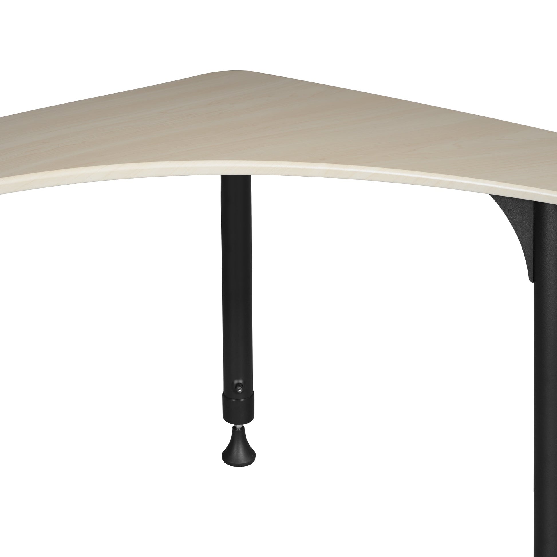 Regency 28" Boomerang Height Adjustable Plastic Top Activity School Desk (Maple) - SchoolOutlet