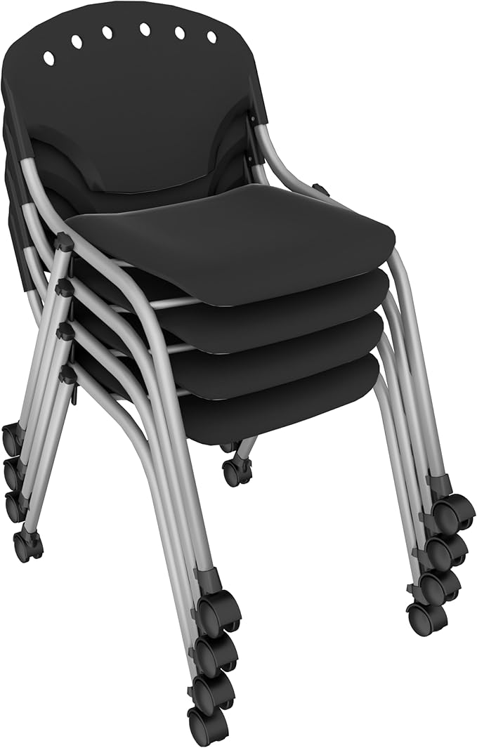 Regency Rico Classroom Training Stack Chair Armless - 4 Pack - (REG - 305 - 4PK) - SchoolOutlet
