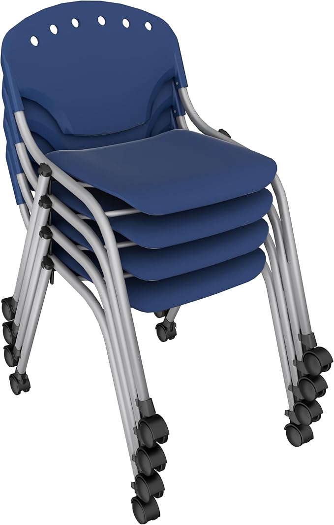 Regency Rico Classroom Training Stack Chair Armless - 4 Pack - (REG - 305 - 4PK) - SchoolOutlet