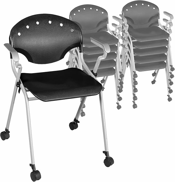 Regency Rico Classroom Training Stack Chair with Arms - 11 Pack - (REG - 306 - 11PK) - SchoolOutlet