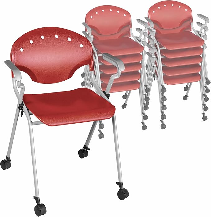 Regency Rico Classroom Training Stack Chair with Arms - 11 Pack - (REG - 306 - 11PK) - SchoolOutlet