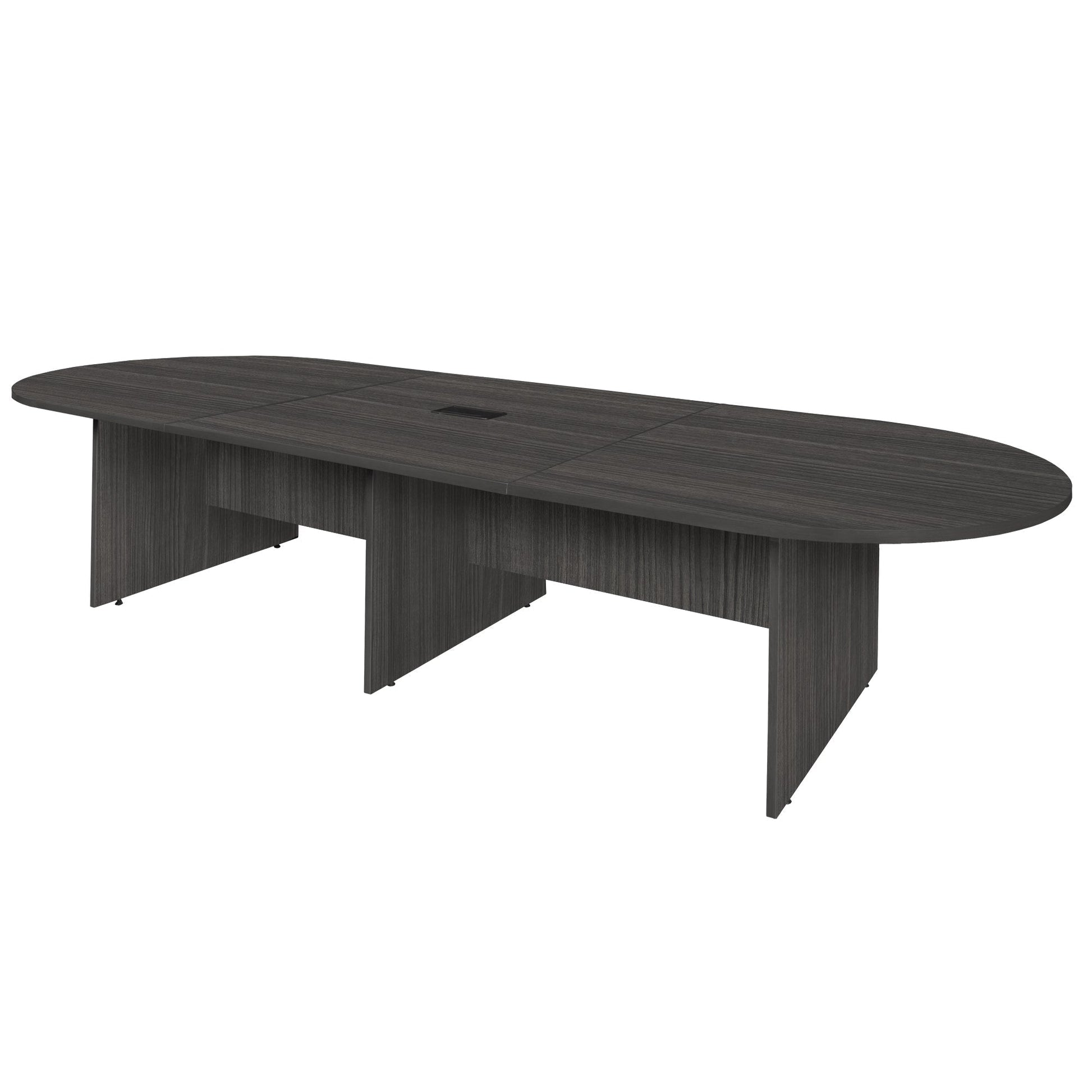 Regency Legacy 12 ft. Racetrack Laminate Conference Table with Charging Port - SchoolOutlet