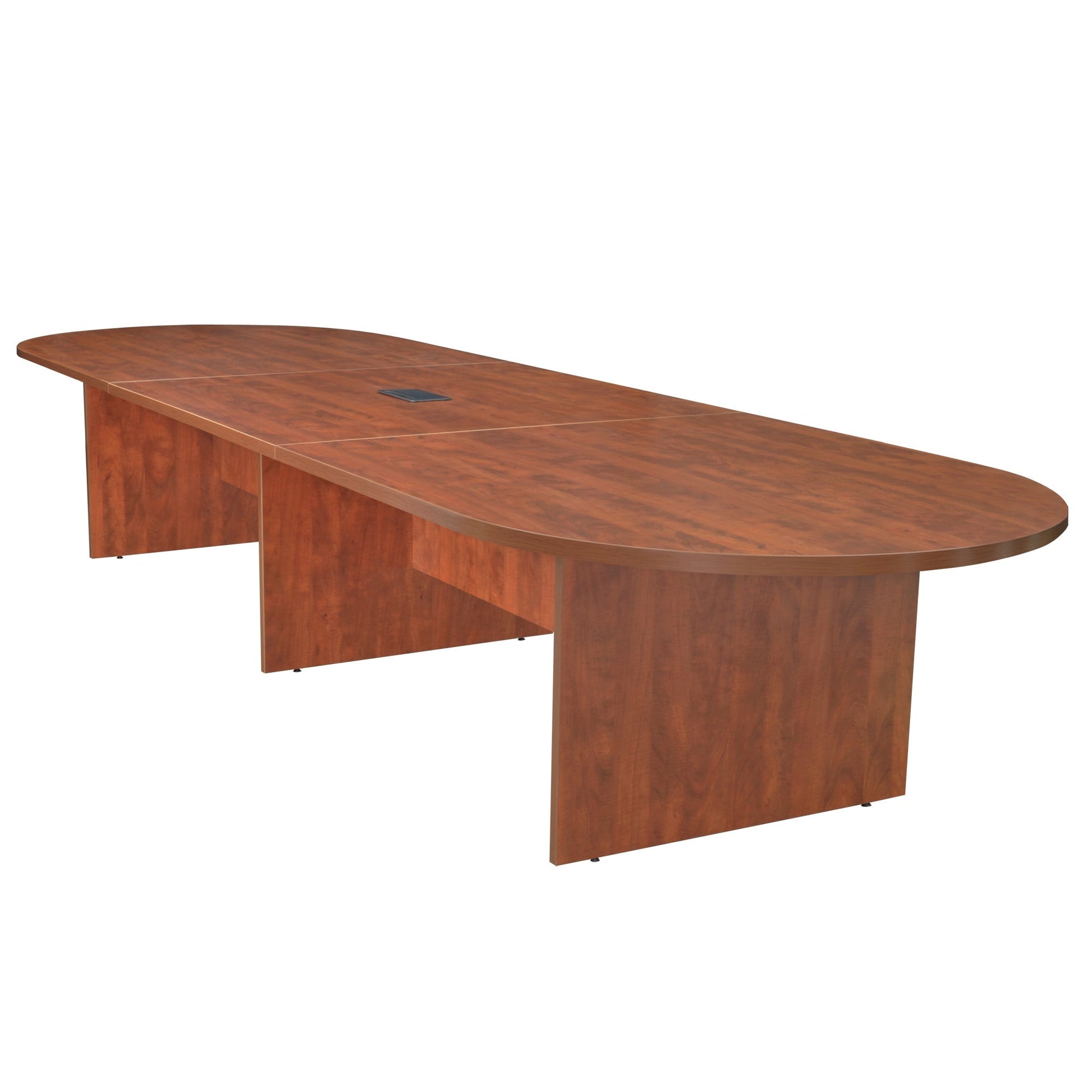 Regency Legacy 12 ft. Racetrack Laminate Conference Table with Charging Port - SchoolOutlet
