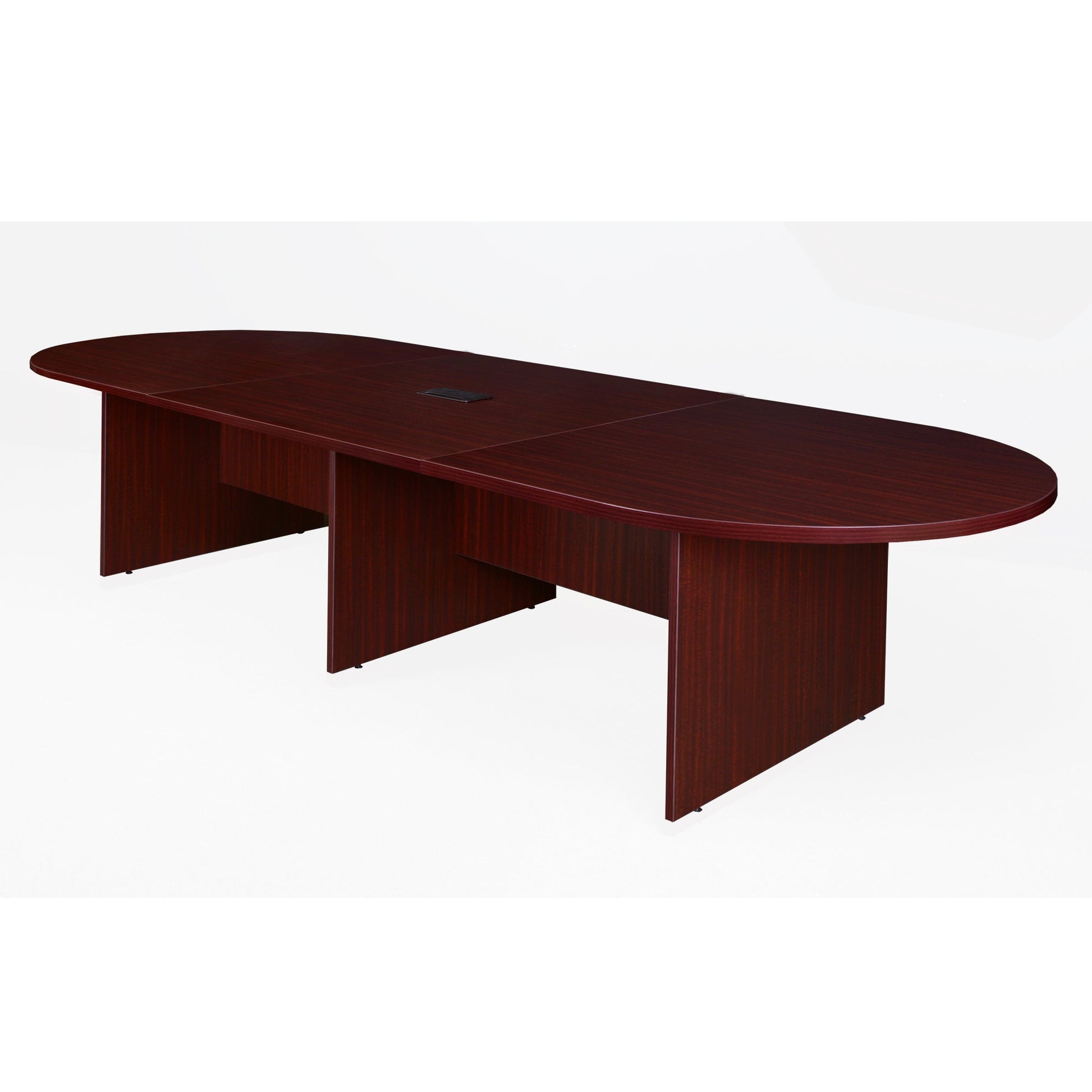 Regency Legacy 12 ft. Racetrack Laminate Conference Table with Charging Port - SchoolOutlet