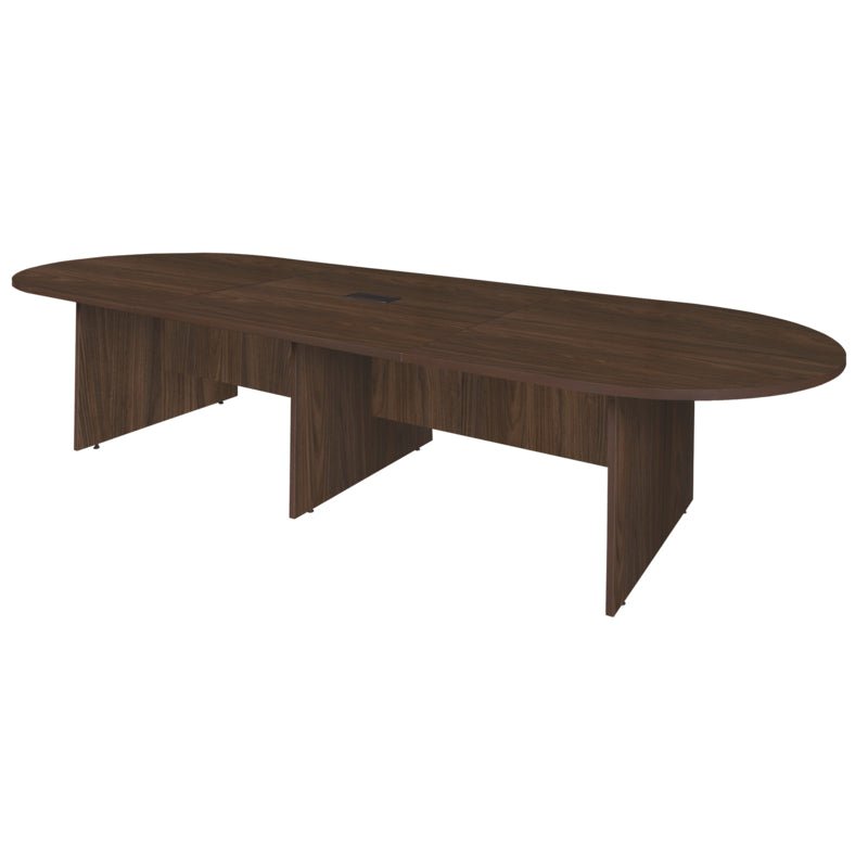 Regency Legacy 12 ft. Racetrack Laminate Conference Table with Charging Port - SchoolOutlet