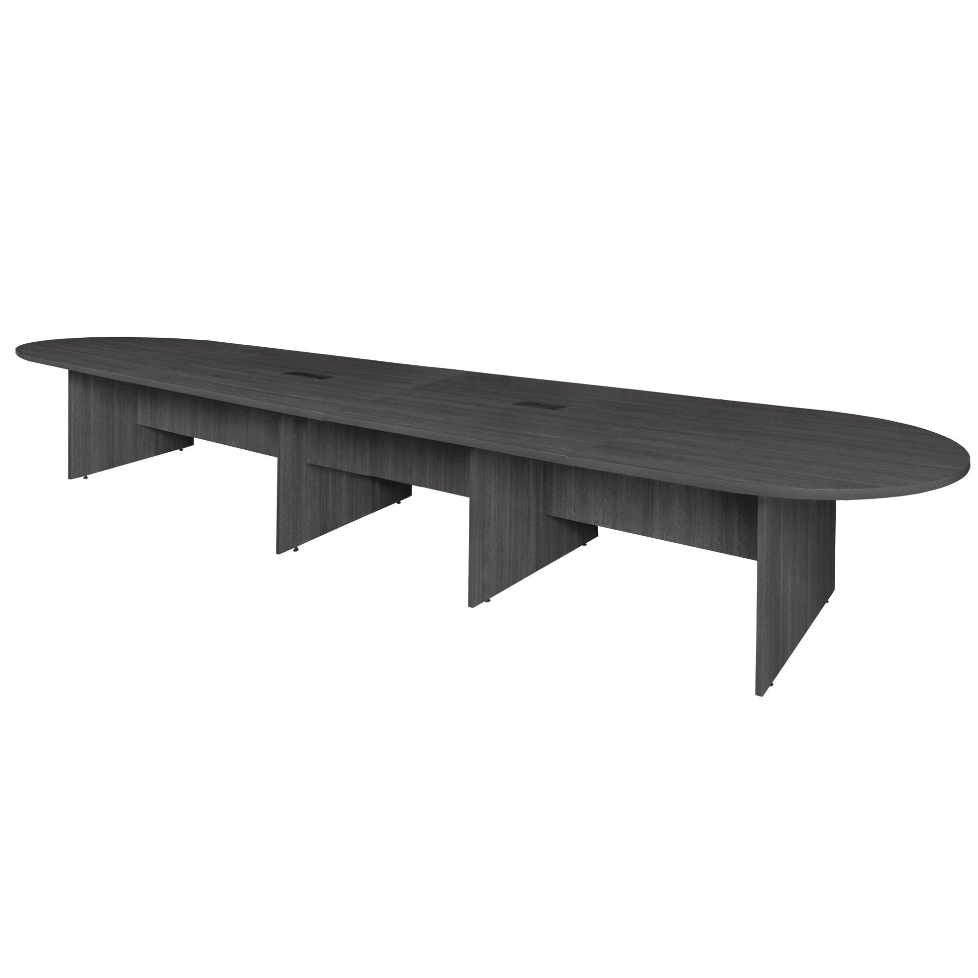 Regency Legacy 16 ft Racetrack Laminate Conference Table with 2 Charging Ports - SchoolOutlet