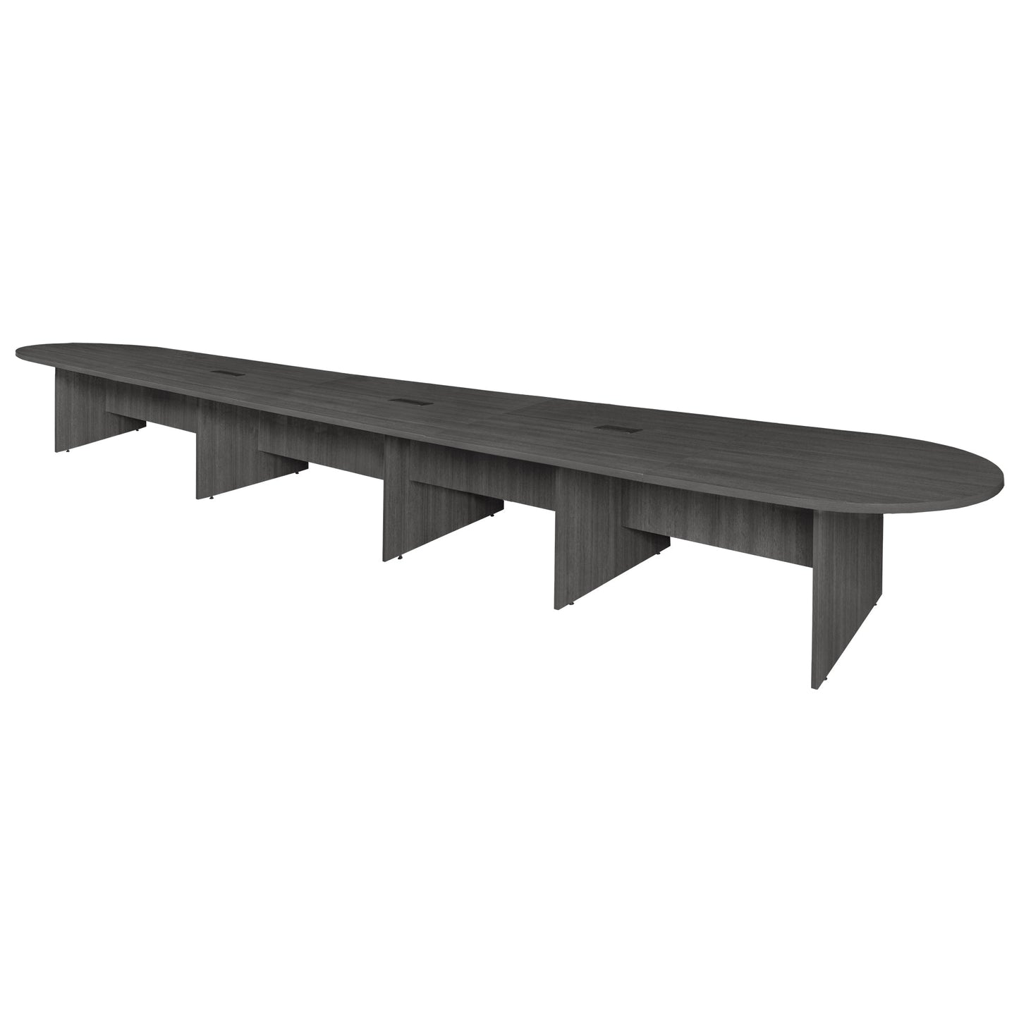 Regency Legacy 22 ft Racetrack Laminate Conference Table with 3 Charging Ports - SchoolOutlet