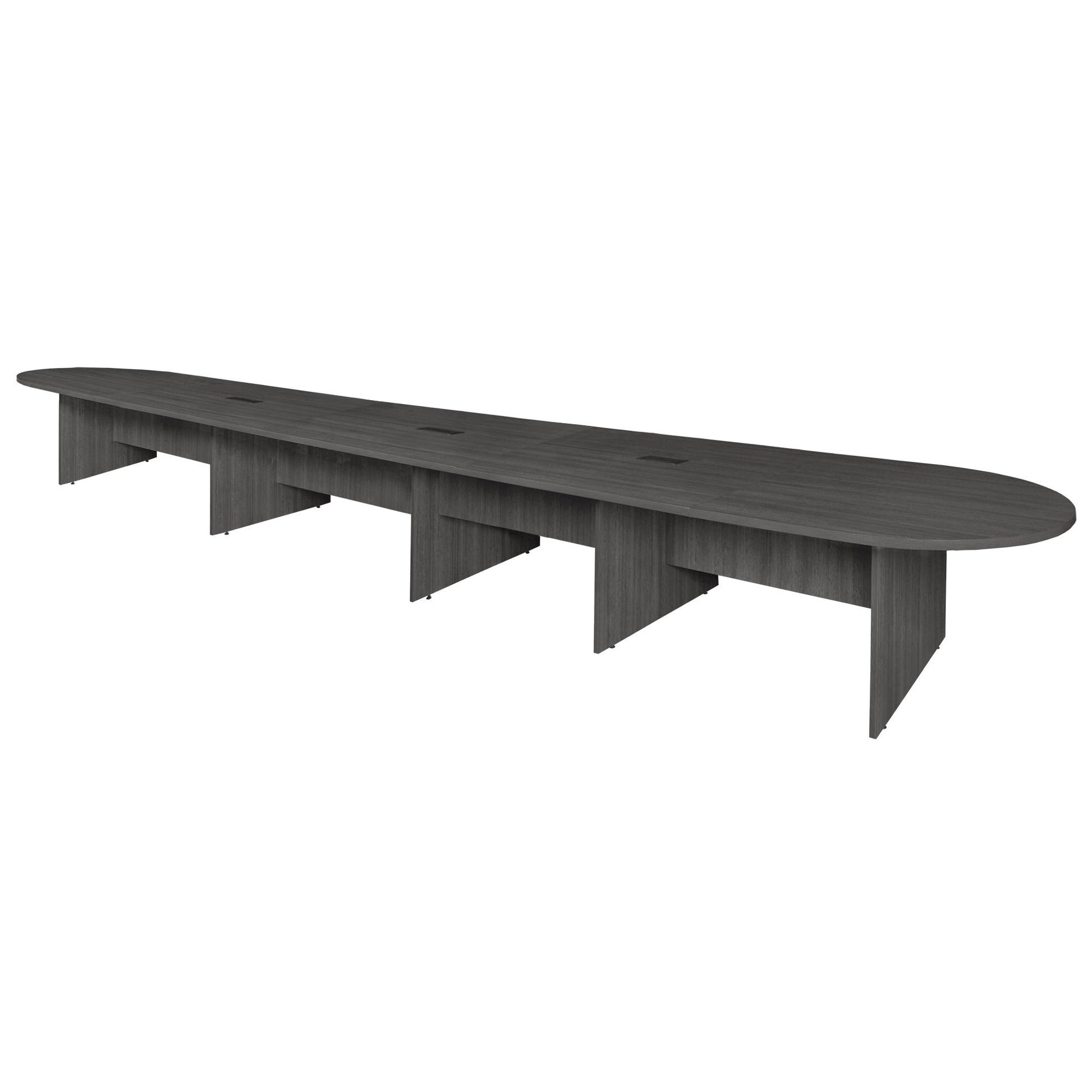 Regency Legacy 22 ft Racetrack Laminate Conference Table with 3 Charging Ports - SchoolOutlet
