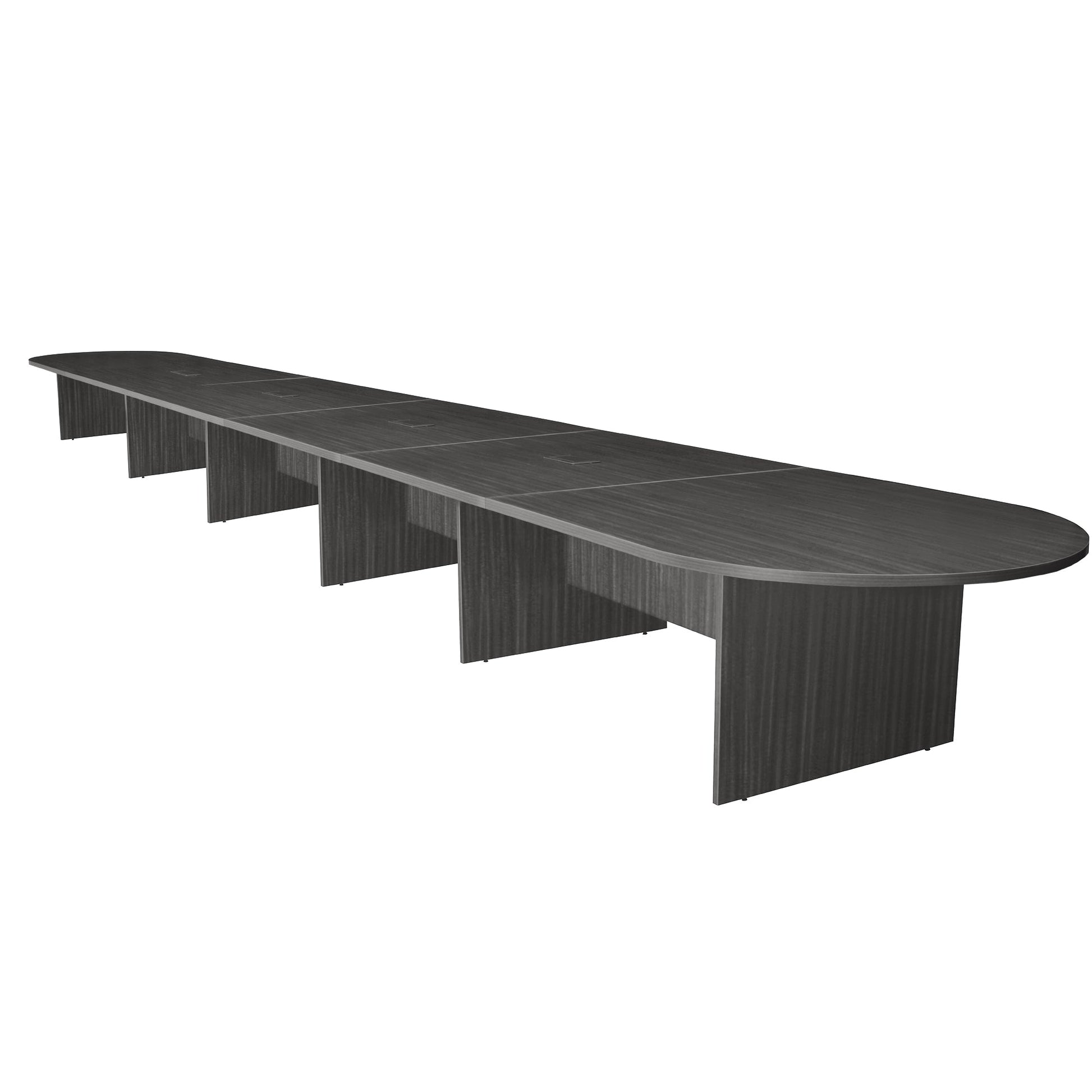 Regency Legacy 24 ft Racetrack Laminate Conference Table with 4 Charging Ports - SchoolOutlet