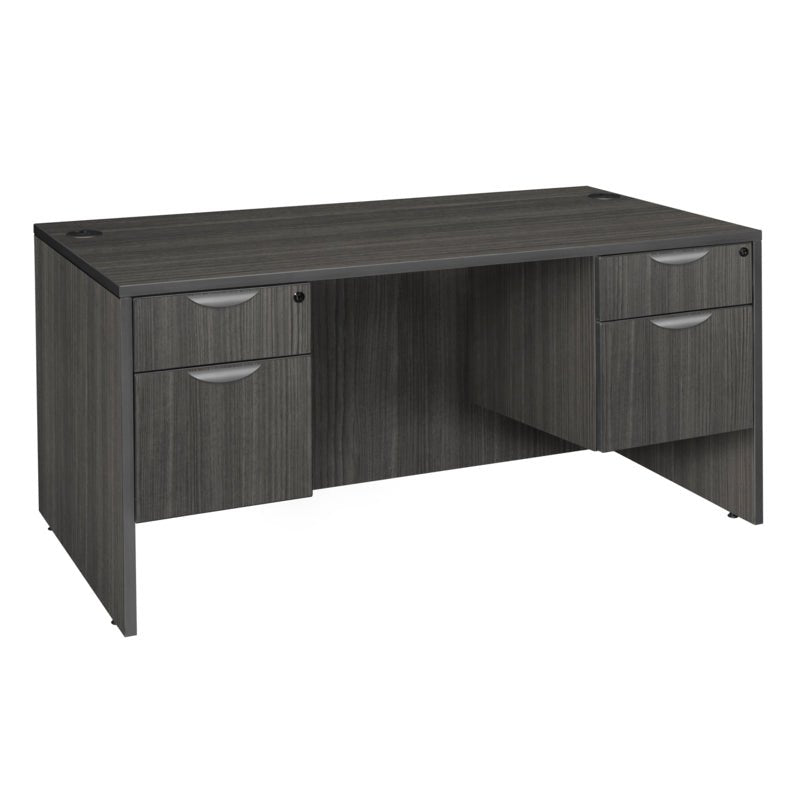 Regency Legacy 71 x 35 in. Office Desk with Double Pedestal Drawer Unit - SchoolOutlet