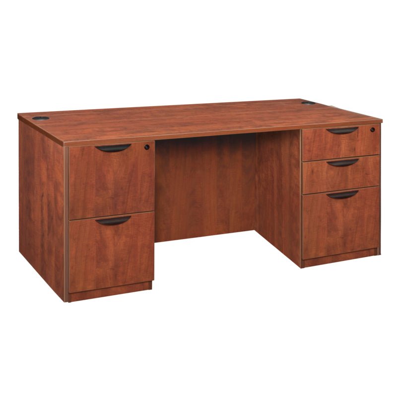 Regency Legacy 66 x 30 in. Office Desk with Double Full Pedestal - SchoolOutlet