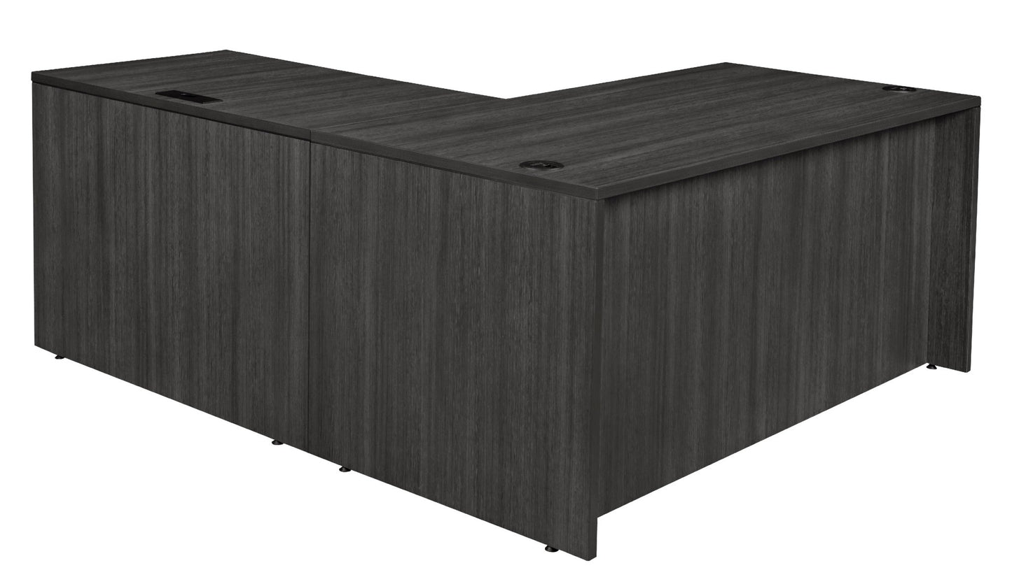 Regency Legacy L Desk with Double Pedestal Drawer Unit Corner Desks Legacy L - Desks and Scratch - Resistant Finish 60"W x 101"D x 29"H (REG - LLD6630) - SchoolOutlet