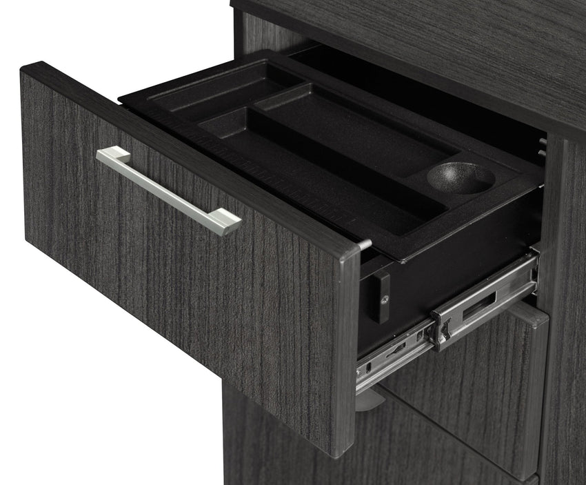 Regency Legacy L Desk with Double Pedestal Drawer Unit Corner Desks Legacy and Professional Laminate Finish 71"W x 82"D x 29"H (REG - LLD713547) - SchoolOutlet
