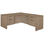 Regency Legacy L Desk with Double Pedestal Drawer Unit Corner Desks Legacy and Professional Laminate Finish 71