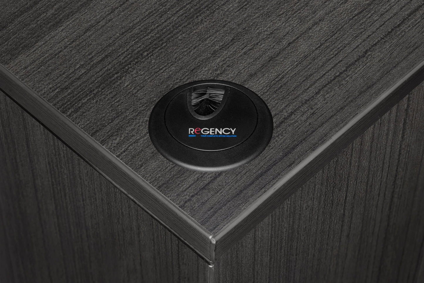 Regency Legacy L Desk with Double Pedestal Drawer Unit Corner Desks and High - Performance Commercial Laminate Surface 71"W x 70"D x 29"H (REG - LLD7135) - SchoolOutlet