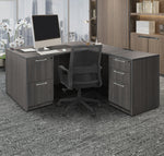 Regency Legacy L - Shaped Desk with Double Full Pedestal 60