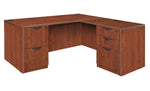 Regency Legacy L - Shaped Desk with Double Full Pedestal 60