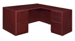 Regency Legacy L - Shaped Desk with Double Full Pedestal 60
