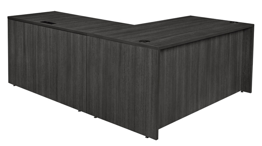 Regency Legacy L - Shaped Desk with Double Full Pedestal 66" x 65" x 29"H (REG - LLDFP6630) - SchoolOutlet