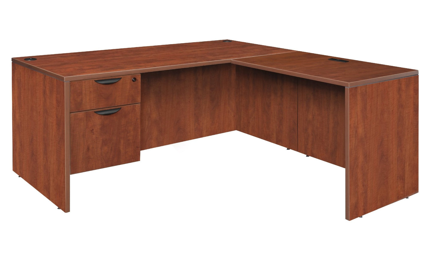 Regency Legacy Executive Reversible L - Shaped Desk with Single Pedestal 71"W x 59"D x 29"H (REG - LLDSP7124) - SchoolOutlet