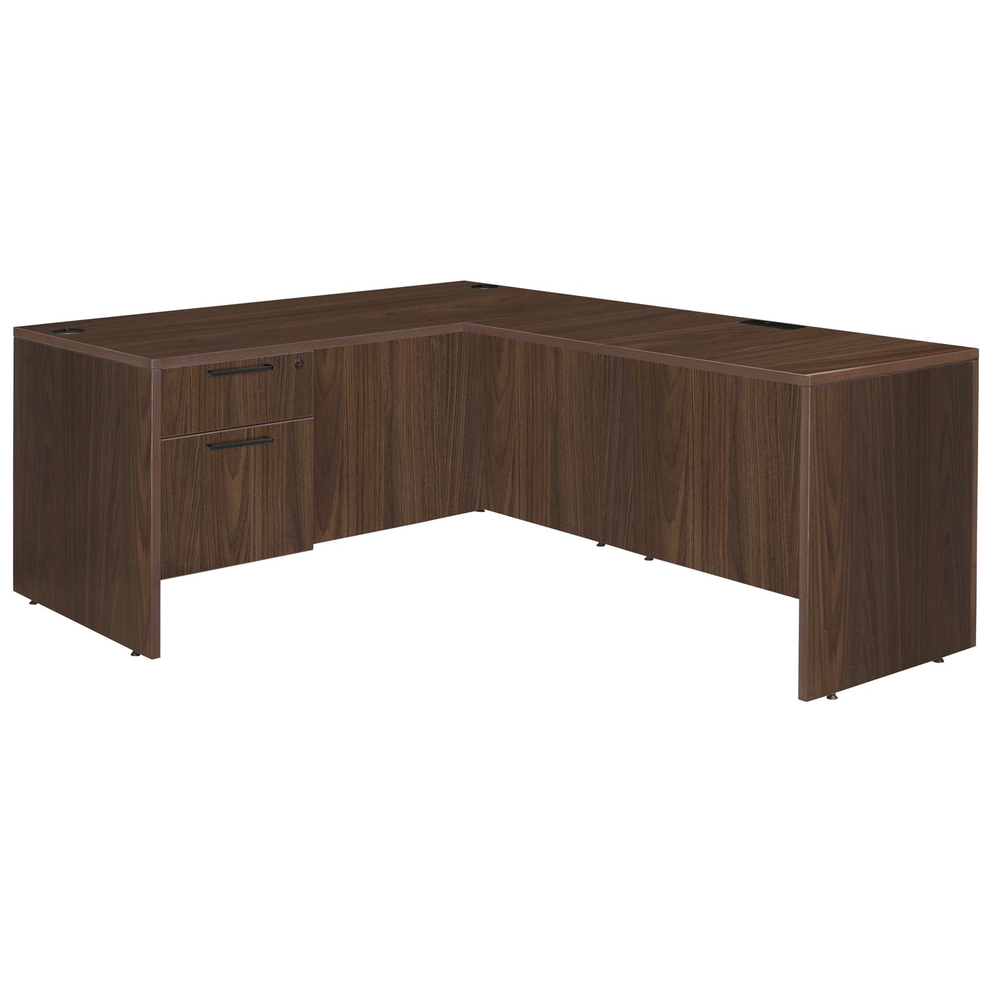 Regency Legacy Executive Corner L - Shaped Desk with Single Pedestal 71"W x 82"D x 29"H (REG - LLDSP713547) - SchoolOutlet