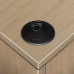 Regency Legacy 60 x 77 in. L Desk with Single Full Pedestal Drawer Unit - Noble Oak - SchoolOutlet