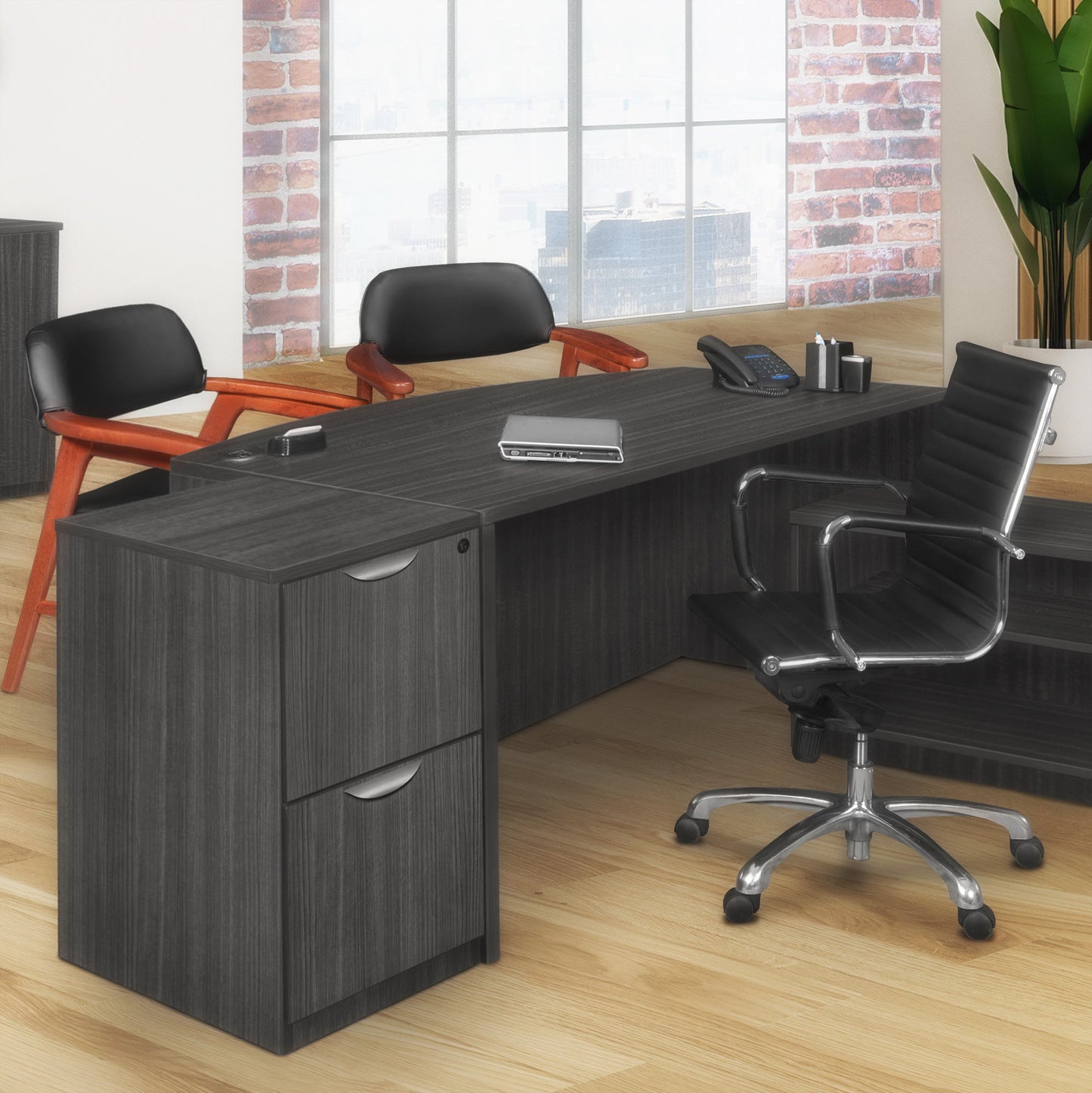 Regency Legacy Desk - Height Compact 2 - Drawer Wood File Cabinet 15.5"W x 22"D x 29"H (REG - LPDFF22) - SchoolOutlet