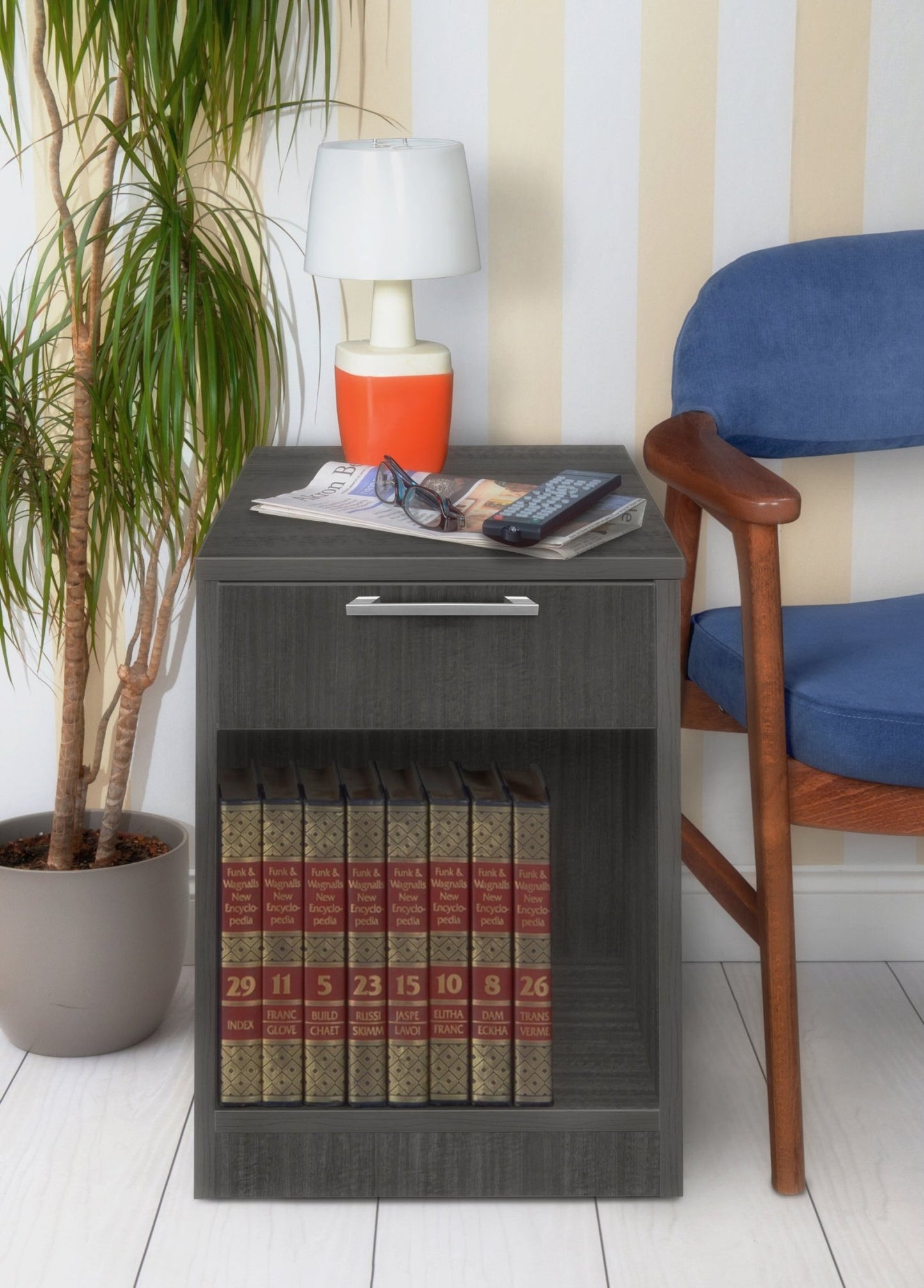 Regency Legacy Networked Wood Printer Stand 21"W x 21"D x 29"H (REG - LPFS2121) - SchoolOutlet