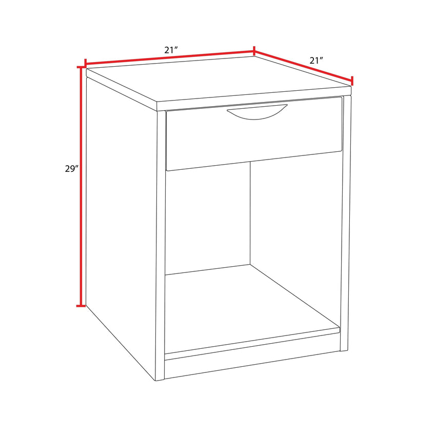 Regency Legacy Networked Wood Printer Stand 21"W x 21"D x 29"H (REG - LPFS2121) - SchoolOutlet