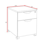 Regency Legacy Executive Rolling Mobile Box/File Pedestal 15.5