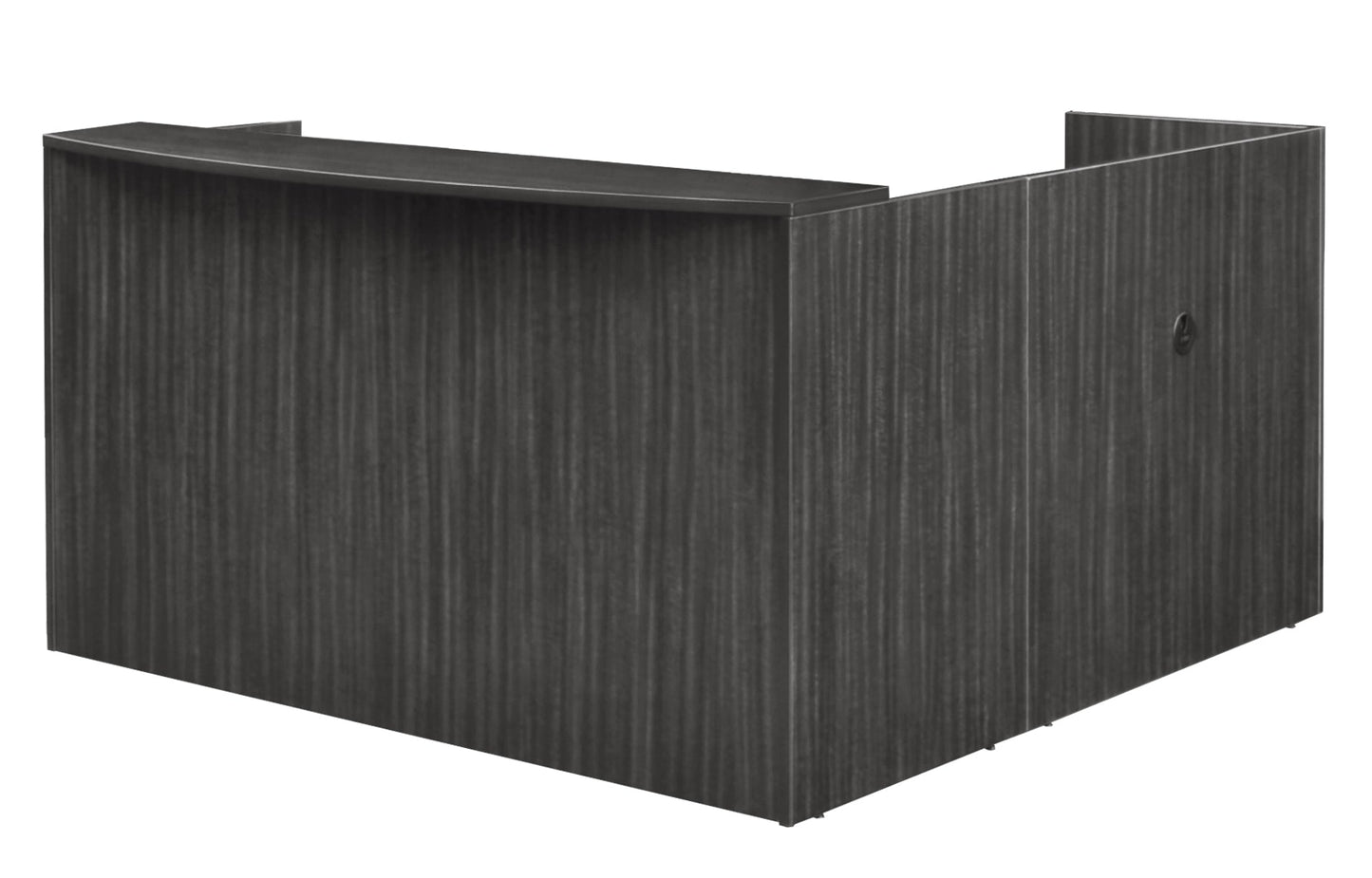 Regency Legacy Executive Single Pedestal Reception Desk 71"W x 82"D x 42"H (REG - LRDRT1BF) - SchoolOutlet