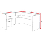 Regency Legacy Executive Single Pedestal Reception Desk 71