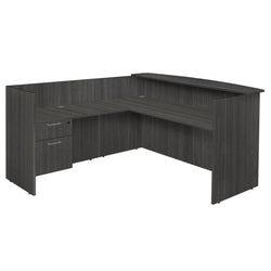Regency Legacy Executive Single Pedestal Reception Desk 71"W x 82"D x 42"H (REG-LRDRT1BF)
