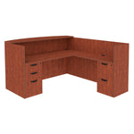 Regency Legacy Executive L - Shaped Reception Desk with Double Full Pedestal 71