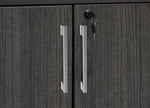 Regency Legacy Executive Stand - Up 2 Storage Cabinet 2 Desk Quad with Bookcase End 85