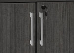 Regency Legacy Executive Stand Up Lateral File 3 Storage Cabinet Quad with Bookcase End 85