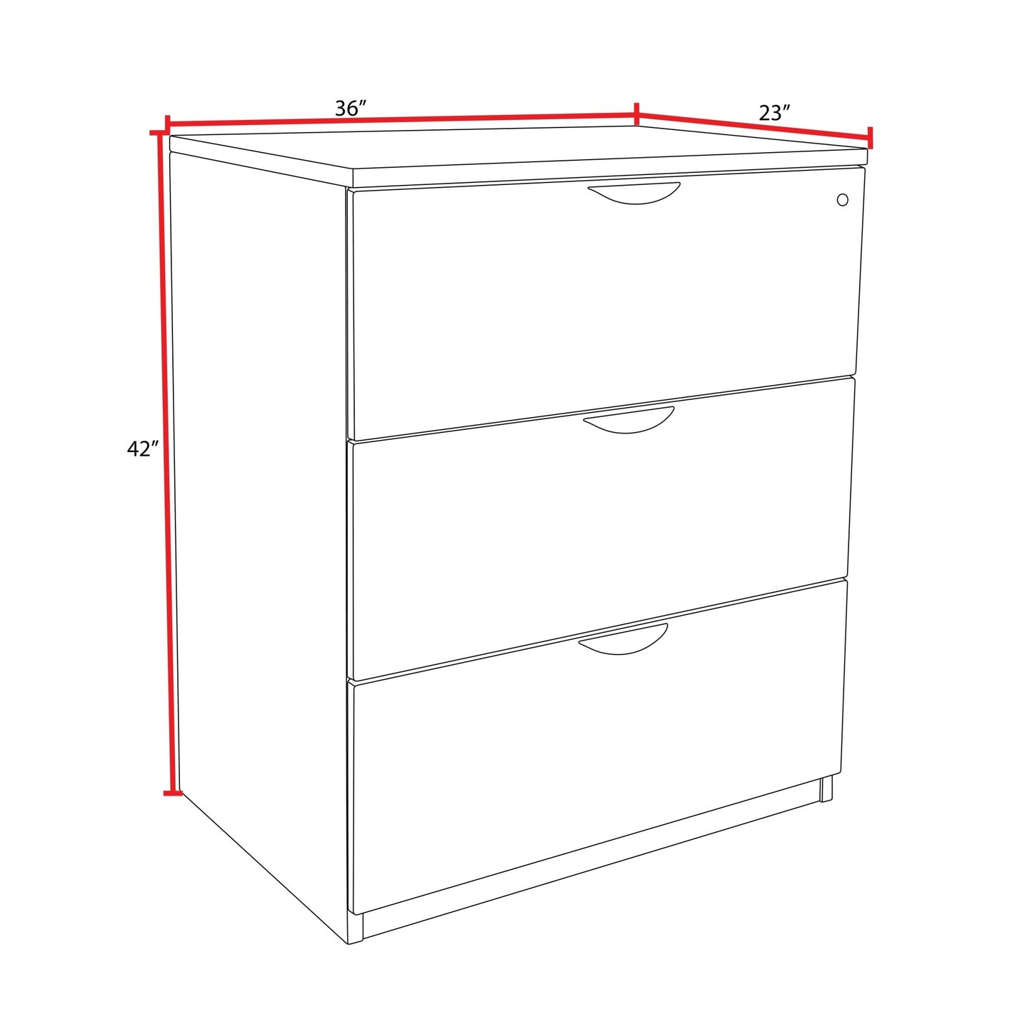 Regency Legacy Executive Stand Up Lateral File 36"W x 23"D x 42"H (REG - LSLF4136) - SchoolOutlet