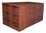 Regency Legacy Executive Stand Up Lateral File Quad with Bookcase End 85
