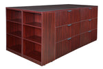 Regency Legacy Executive Stand Up Lateral File Quad with Bookcase End 85