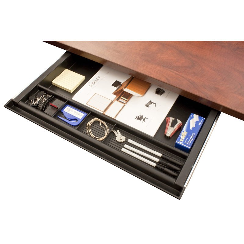 Regency Legacy 42 x 24 in. Executive Desk with Single Pedestal Drawer Unit & Pencil Drawer - SchoolOutlet