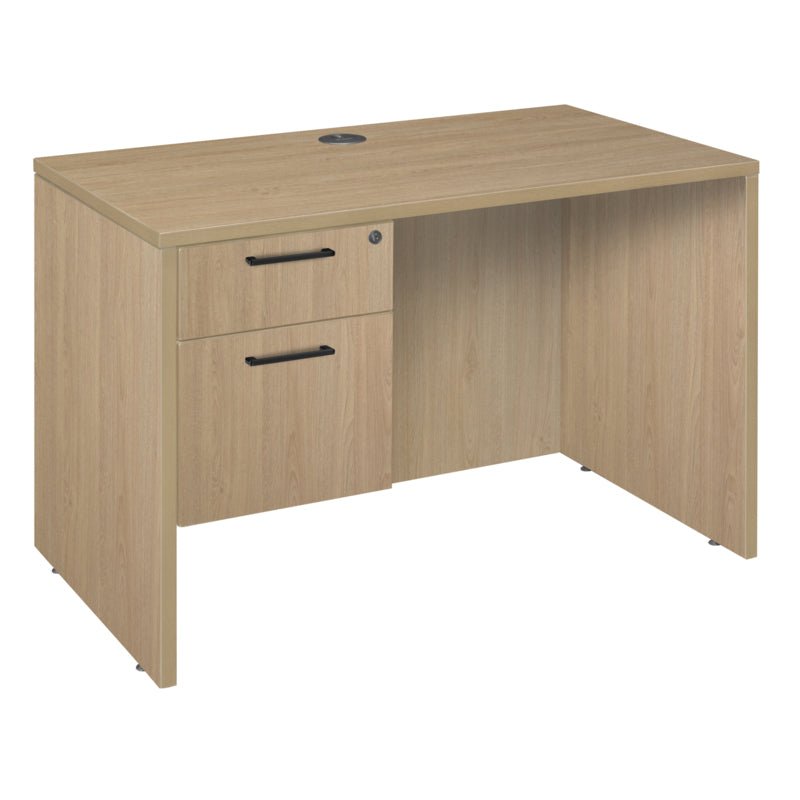 Regency Legacy 42 x 24 in. Executive Desk with Single Pedestal Drawer Unit - Noble Oak - SchoolOutlet