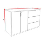 Regency Legacy Executive Stand Up Side to Side Storage Cabinet Lateral File Station 72
