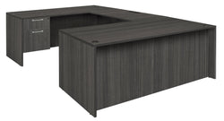 Regency Legacy Executive 71" x 35" U-Desk with Double Pedestal & 47" Bridge 71"W x 106"D x 29"H (REG-LUD7135)