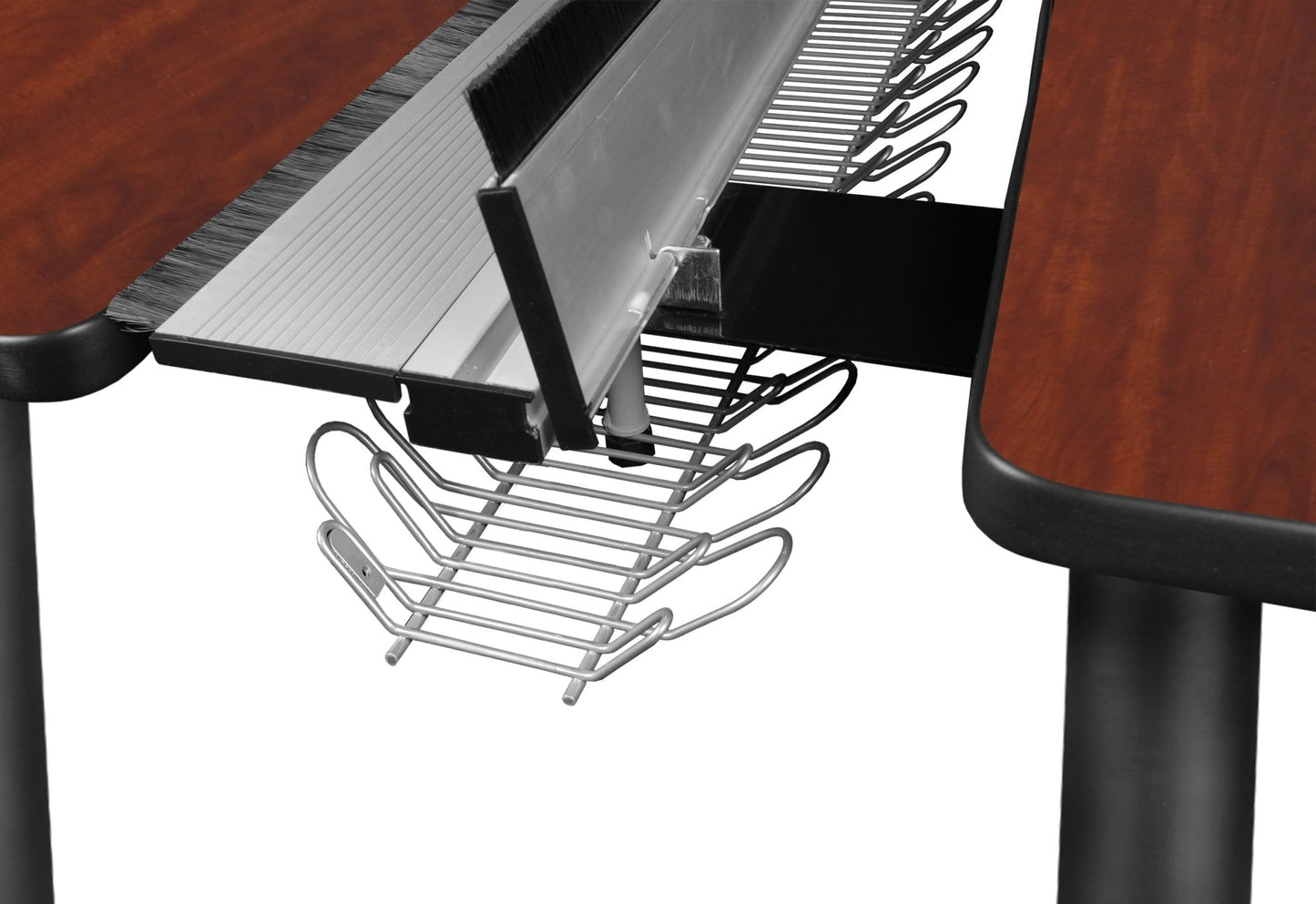 Regency Kee 4 Person Workstation Desk with Privacy Divider (120"W x 58"D) - SchoolOutlet