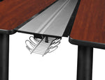 Regency Kee 4 Person Workstation Desk with Privacy Divider (120