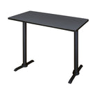 Regency Cain Steel T - Base Cafe Training Seminar Table 48