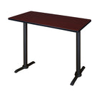 Regency Cain Steel T - Base Cafe Training Seminar Table 48