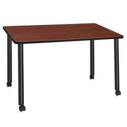 Regency Kee Mobile Desk Black Legs Agile 48"W x 24"D x 29"H (REG-MDCL4824)