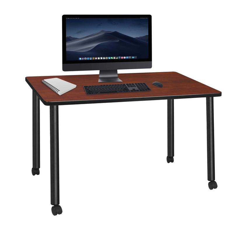 Regency Kee Mobile Desk Black Legs Agile 48"W x 24"D x 29"H (REG - MDCL4824) - SchoolOutlet